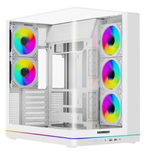 Gabinete Arkham Boreal 5 Fans ARGB Con Controladora rosario