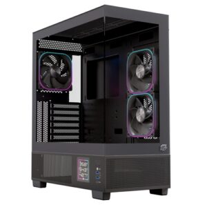 Gabinete Einarex Prisma Black RGB S501D ATX