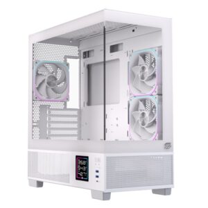 Gabinete Einarex Prisma RGB SM501D White mATX rosario
