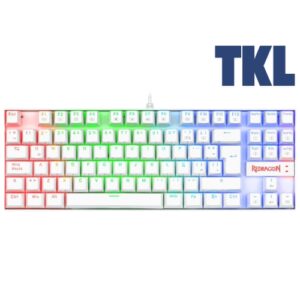 Teclado Mecánico Redragon Kumara K552 RGB TKL White rosario