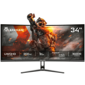 Monitor Gamer 34 Arkham Curvo 200Hz UWQHD rosario